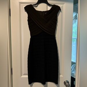 Adrianna Papell black and brown dress